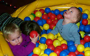 kids playing at the DDRC Christmas party