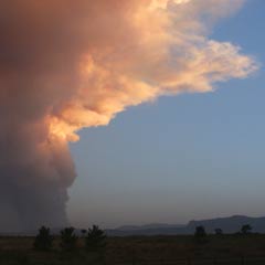 smoke from the Hayman fire, June 2002