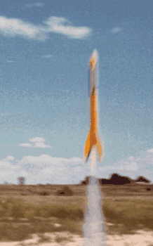 Estes rocket takes flight