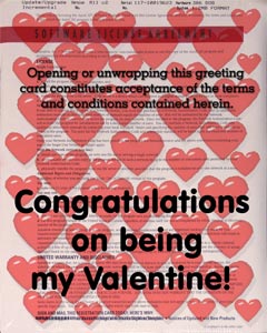 Valentine License agreement